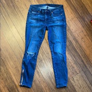 Genetic cropped denim jeans size 29